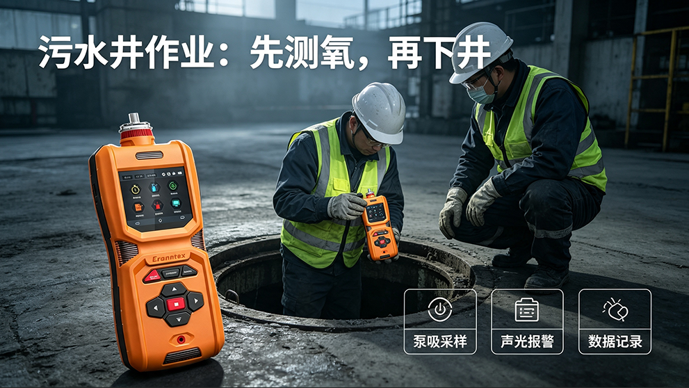 千万别大意！污水井、储罐检修，先开糖心VLOG免费观看氧气检测仪再进入